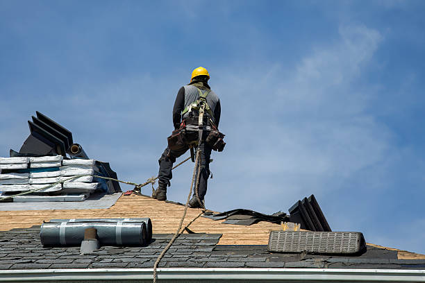 Professional Storm Damage Roof Repair technician working in Hudson, FL